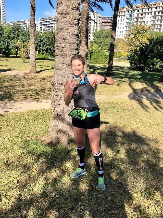 Charlotte Vanaerde, médaille de finisher